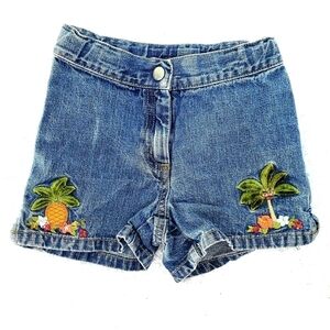 Gymboree Palm Tree Embroidered Jean Shorts